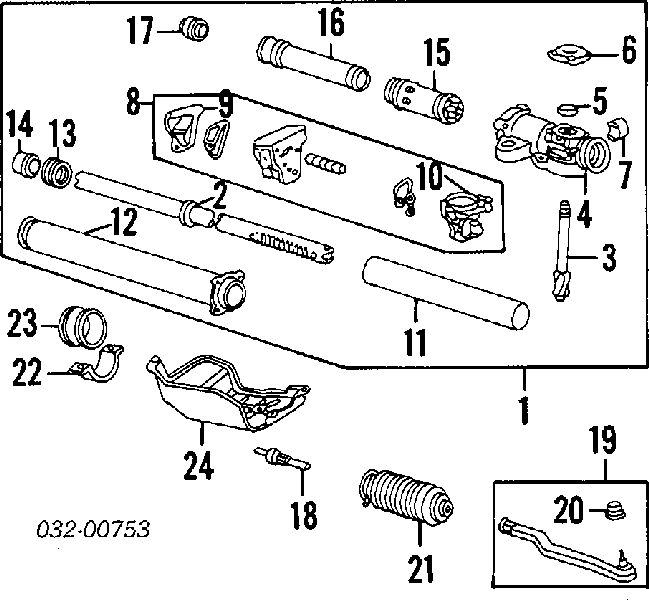 53633-SD4-953 Honda cremallera de direccion / sello de aceite del engranaje (ver tamaños)