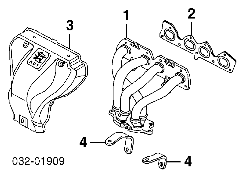 Junta de colector de escape 18115P5M003 Honda