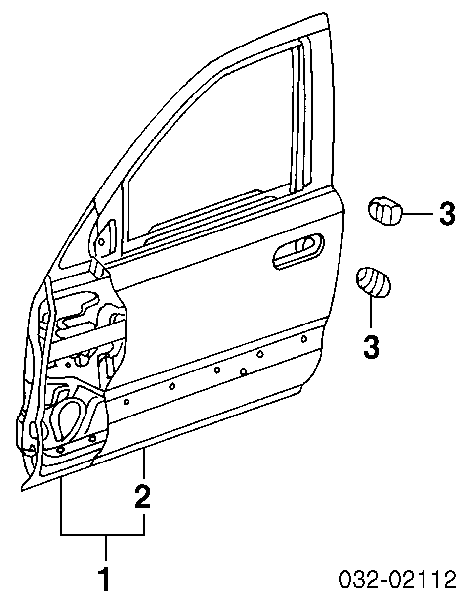 Puerta de coche, delantera, izquierda para Honda CR-V (RD)