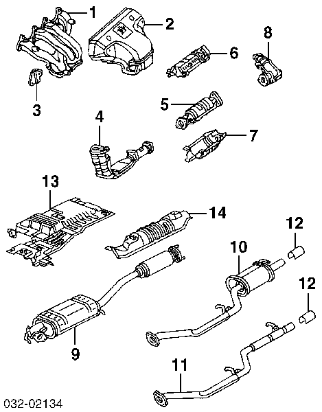 18310SR3J41 Honda 