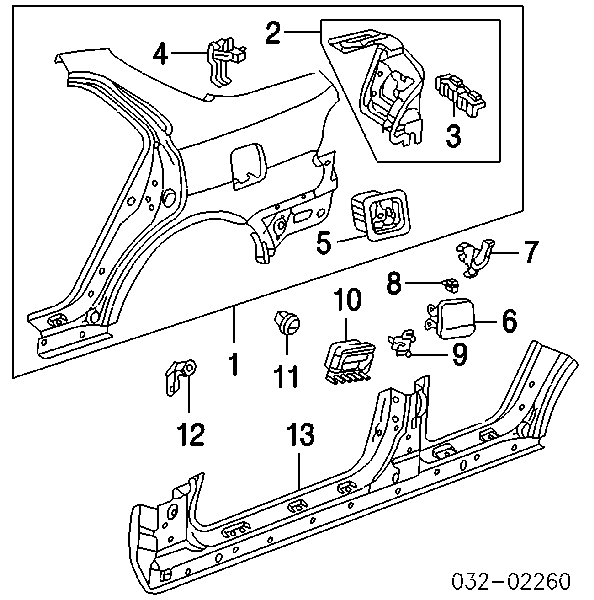 90664SB3003 Honda