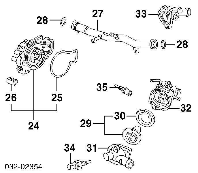 Sensor, temperatura del refrigerante (encendido el ventilador del radiador) 37773P13004 Honda