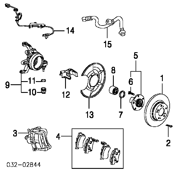 4183510 DRI pinza de freno trasera izquierda