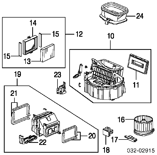 Resitencia, ventilador habitáculo para Honda CR-V (RD)