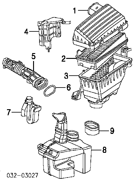 Filtro de aire 17220P8CA00 Honda