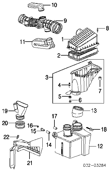 Filtro de aire 17220P8FA10 Honda