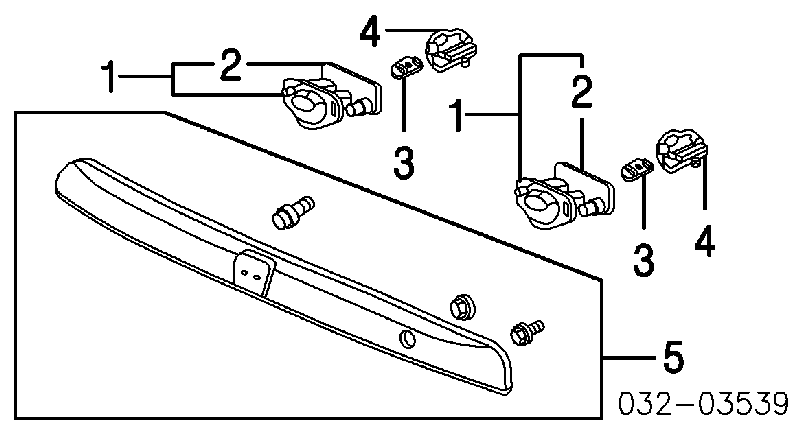 34101S5T003 Honda Luz de matricula