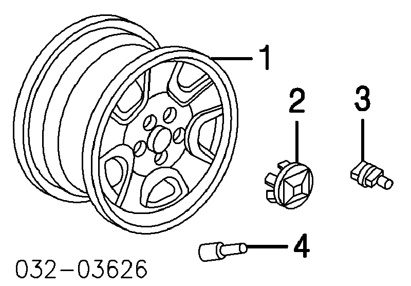90381S87A01 Honda Perno de rueda