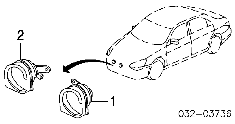 38100SDBA01 Honda bocina