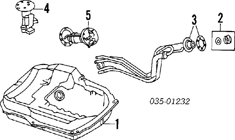 Tapa del tubo de llenado del depósito de combustible GN5142210 Mazda