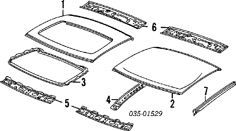 Moldura de techo derecha para Mazda MX-3 (EC)