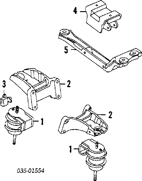 Soporte de motor trasero para Mazda 929 (HC)