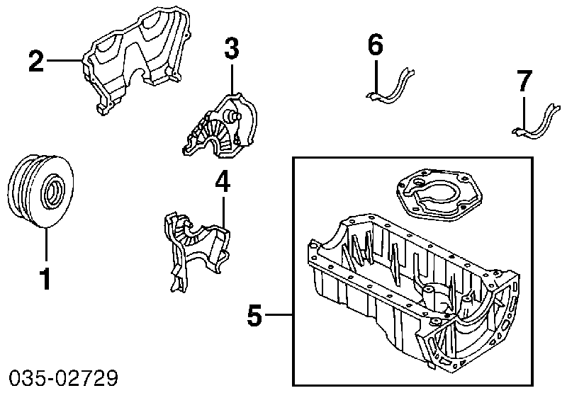 B6S711401A Mazda