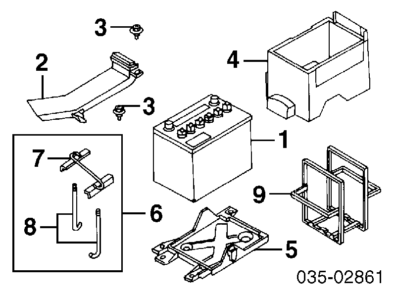Clips de fijación de parachoques trasero para Mazda CX-9 (TB)