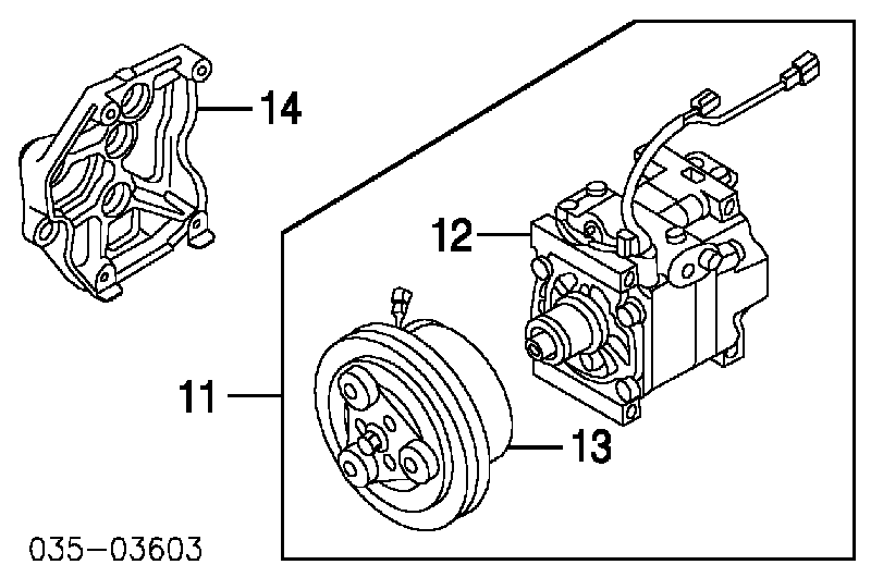 TC4461450 Mazda compresor de aire acondicionado