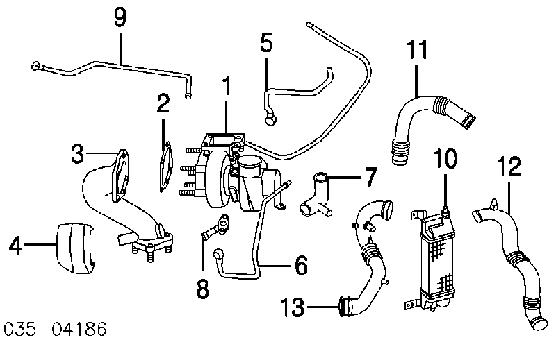 RF4P13565 Mazda intercooler