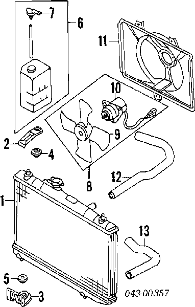 Radiador refrigeración del motor 21011 HELLA