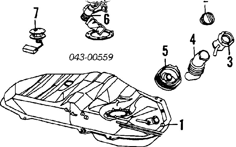 742021390 Subaru elemento de turbina de bomba de combustible