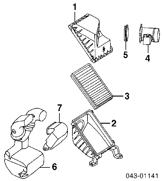 22680AA290 Subaru sensor de flujo de aire/medidor de flujo (flujo de aire masibo)