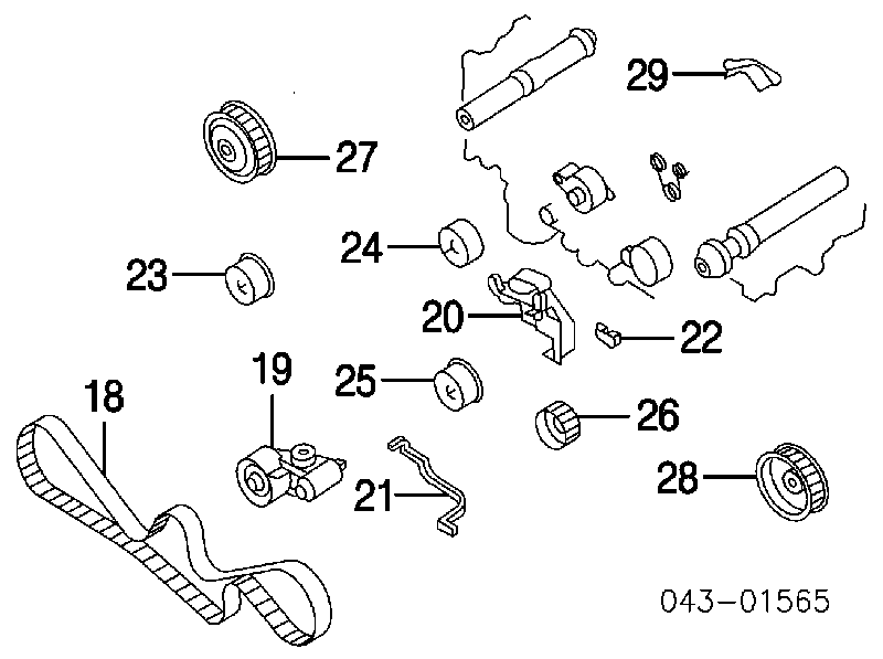 13156AA061 Subaru soporte, brazo tensor, correa poli v