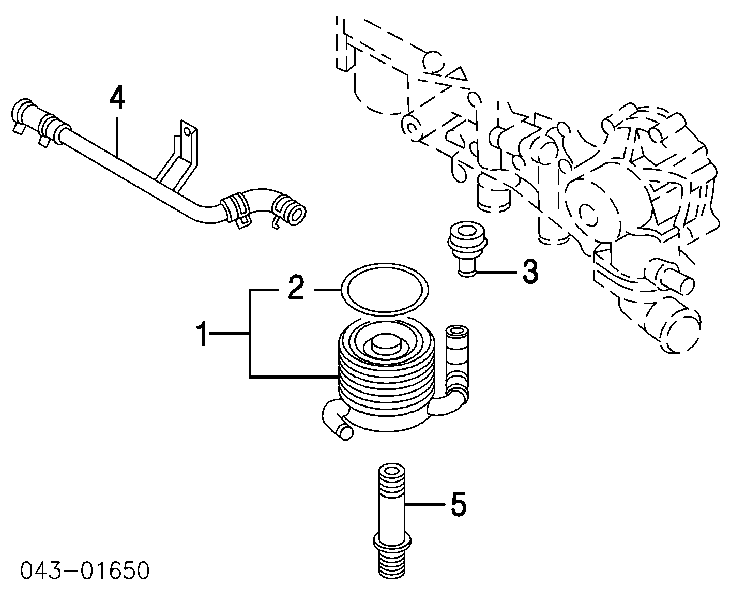 Junta de radiador de aceite 21370KA001 Subaru