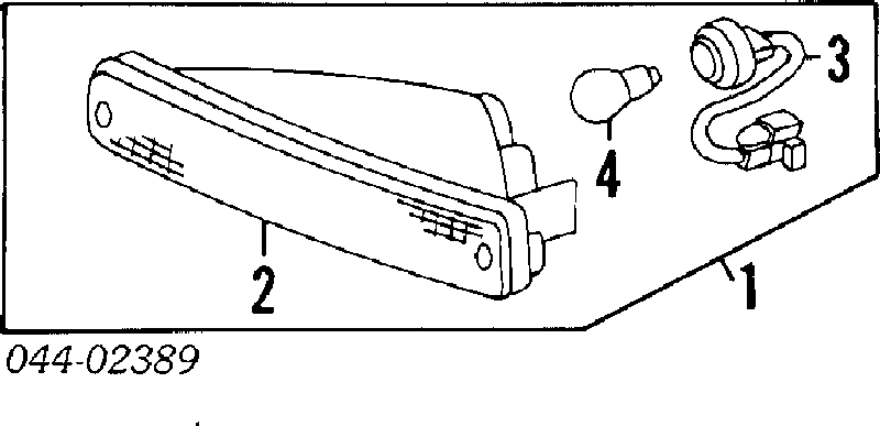 Piloto intermitente derecho Toyota Land Cruiser 80 (J8)