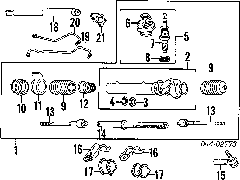 4553522080 Toyota fuelle, dirección