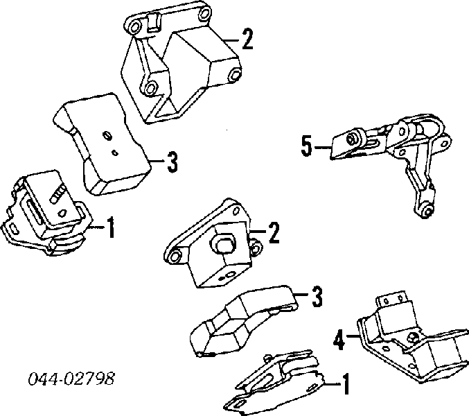 Almoahada (Soporte) Del Motor Izquierda / Derecha RU2242 Japan Parts