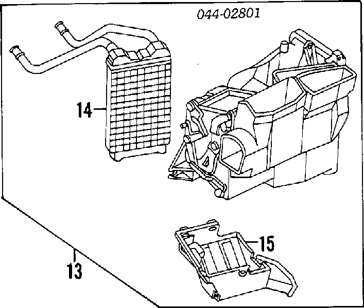 Radiador de calefacción para Toyota Hilux (N)