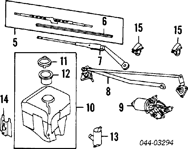 Botella limpiaparabrisas para Toyota Hilux  N
