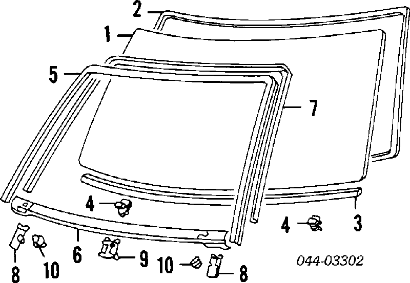 5611195D00 Toyota parabrisas