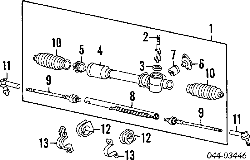 Suspensión, mecanismo de dirección para Toyota Corolla (E11)