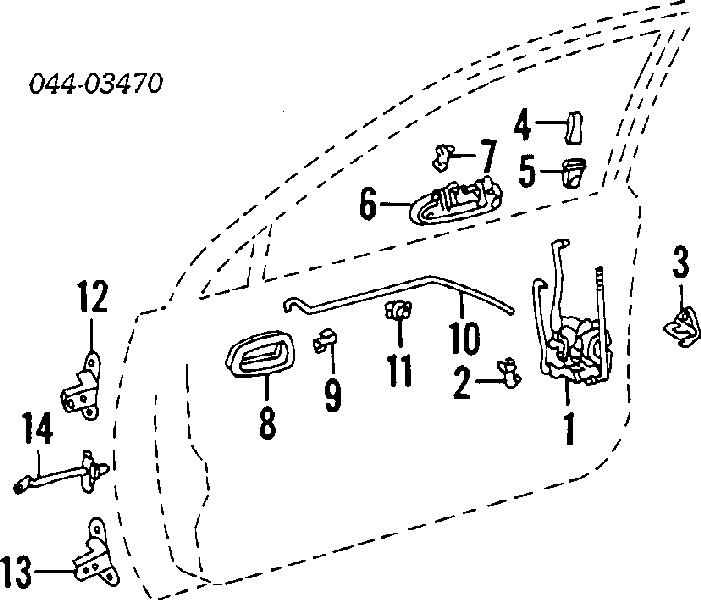 Conjunto de bisagra, puerta del maletero para Toyota Avensis (T22)
