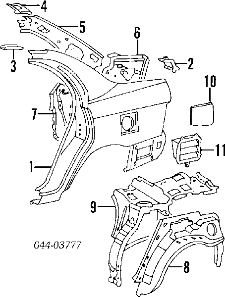 7735012280 Toyota tapa de la gasolina (depósito de combustible)