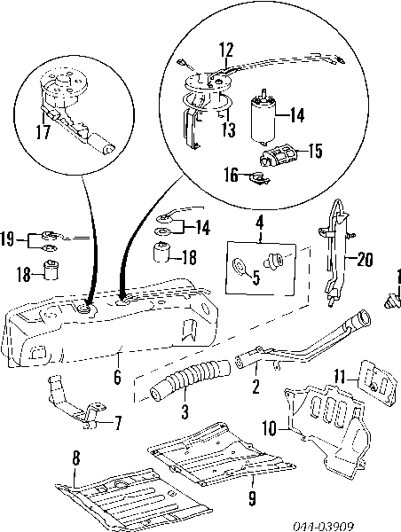 2322150020 Toyota elemento de turbina de bomba de combustible