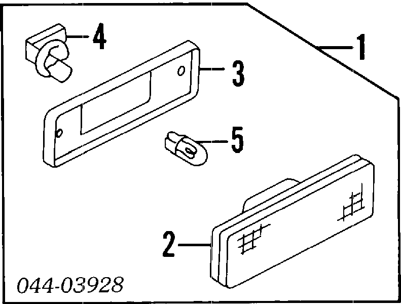 Zócalo (cartucho) de una bombilla de una luz de freno adicional 9007599005 Toyota