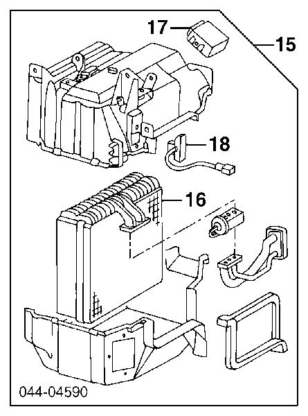 Evaporador de aire acondicionado para Toyota Land Cruiser (J8)
