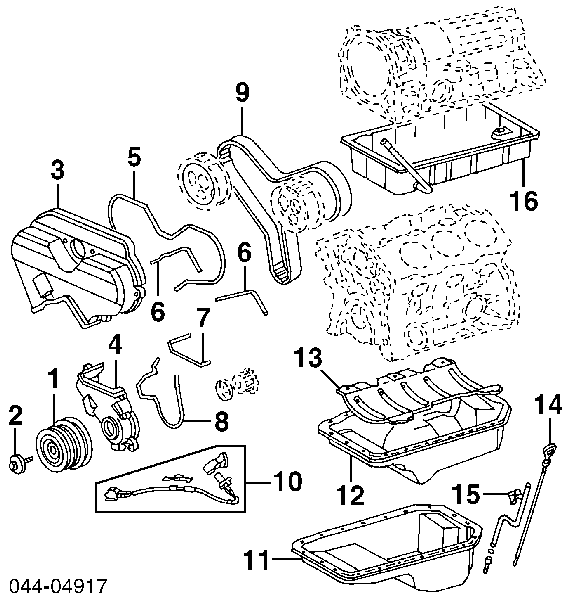 1340865011 Toyota polea de cigüeñal