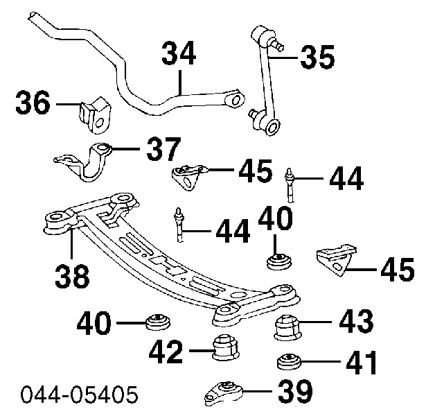 Suspensión, cuerpo del eje trasero para Toyota Camry (V10)