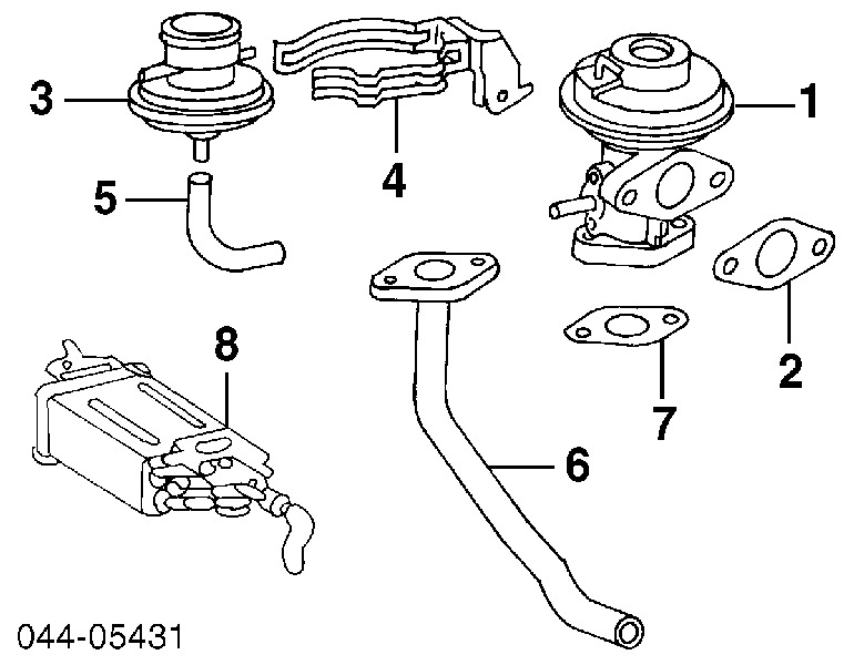 Válvula, AGR para Toyota RAV4 (XA)