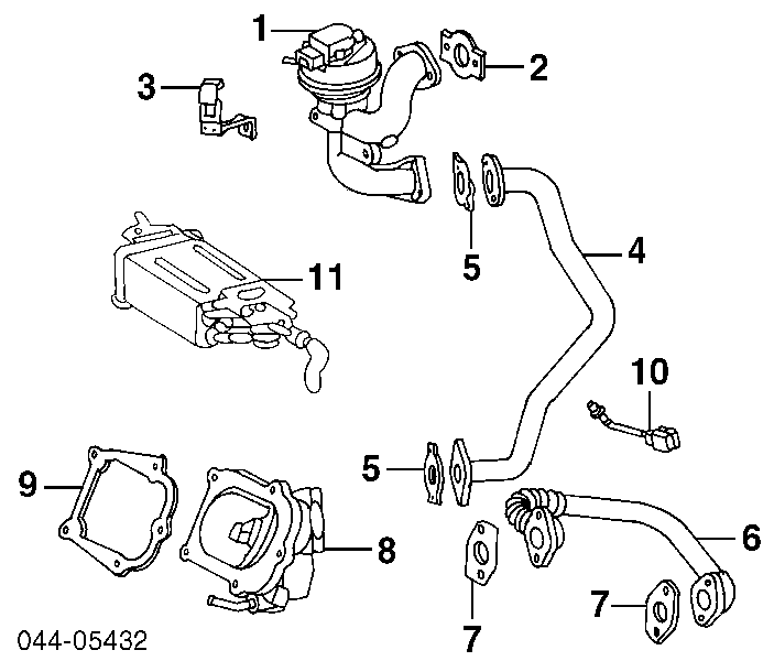 Válvula, AGR para Toyota Camry (V30)
