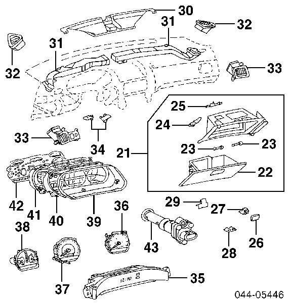Sensor velocimetro para Toyota Picnic (XM1)