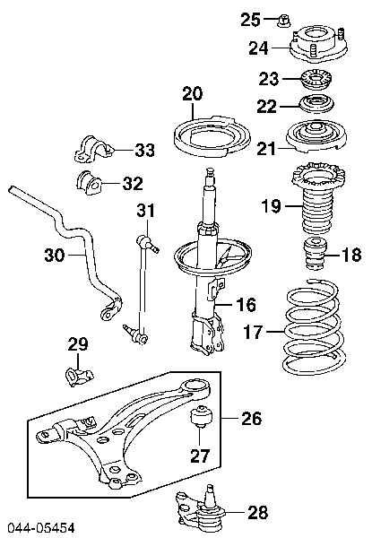 4860308010 Toyota soporte amortiguador delantero derecho