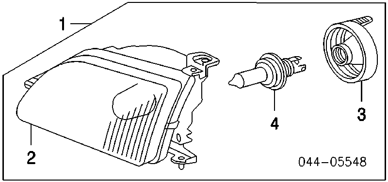 811500C020 Toyota faro izquierdo