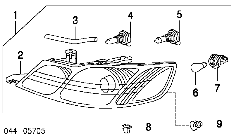 9018905142 Daihatsu clips de fijación de pasaruedas de aleta delantera