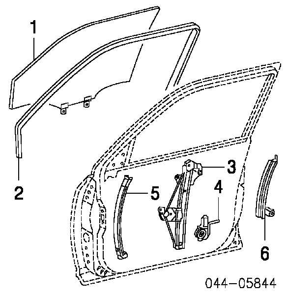 380213 ACI - Avesa mecanismo de elevalunas, puerta delantera derecha