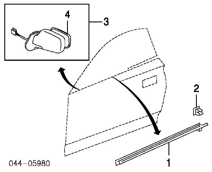 Espejo retrovisor derecho 8162523S Polcar