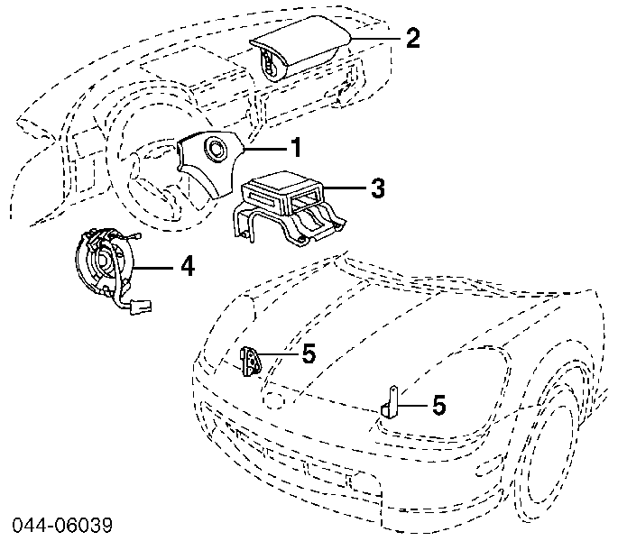 8430644010 Toyota anillo airbag del volante