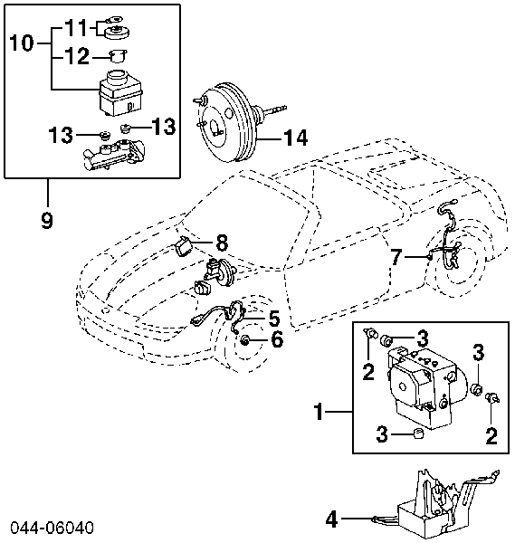 Tapa Tanque Del Cilindro De Freno Principal para Toyota Carina (T19)