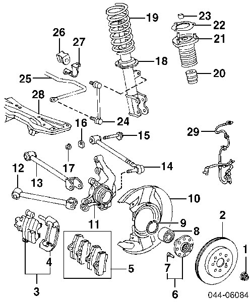 Disco de freno trasero CD8658V Bremsi